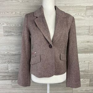 MNG Tweed women's Blazer 8 Pink Mauve